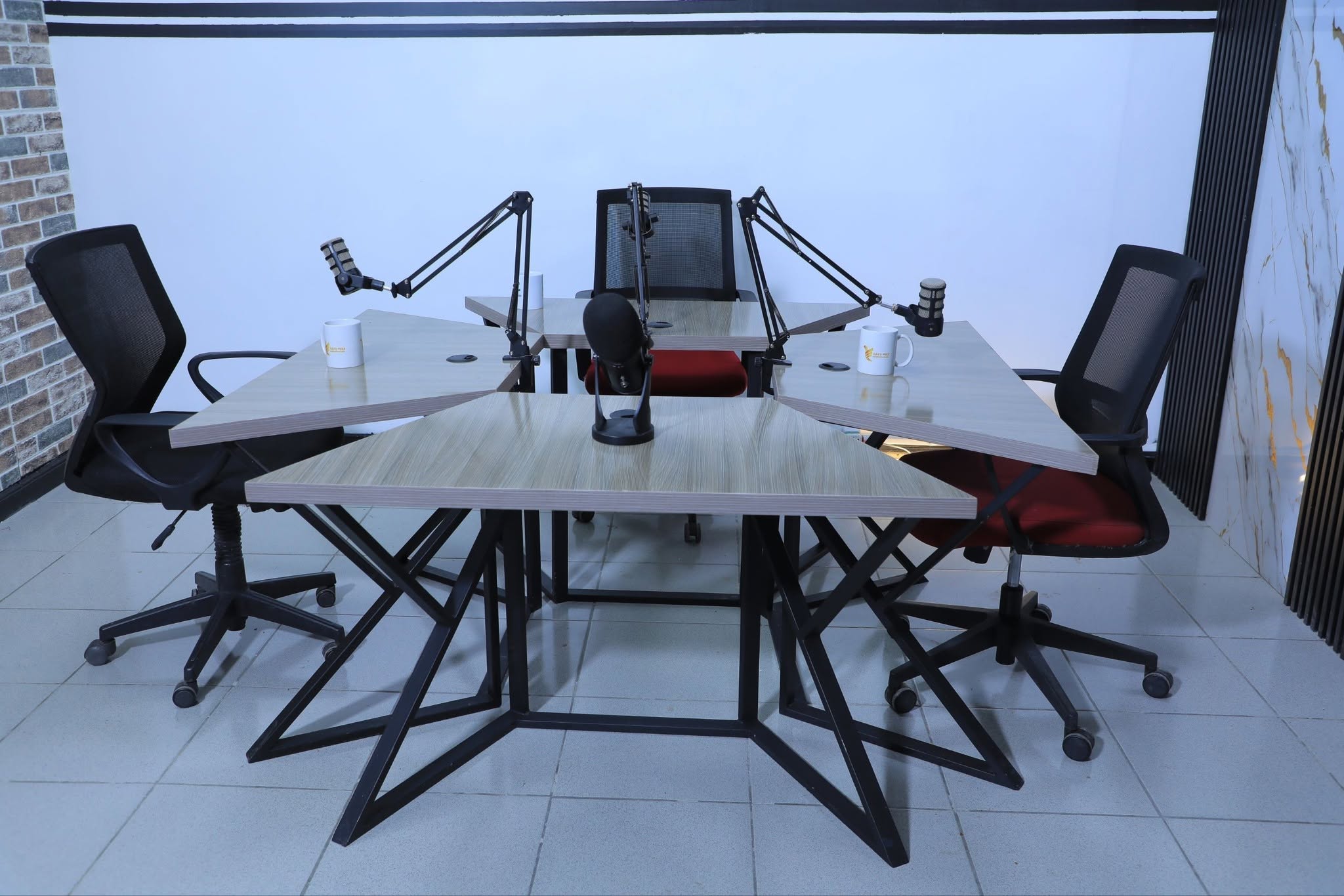Multi-Person Discussion inside Wasa Production studio in Addis Ababa